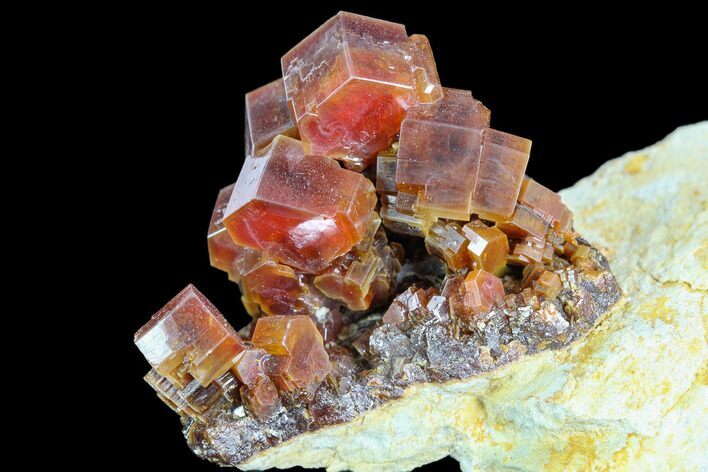 Red & Brown Vanadinite Crystal Cluster - Morocco #117716